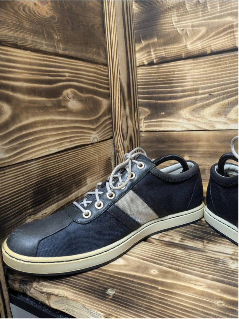 Timberland Canvas Low Top Shoes Mens Size 9 Blue Colorblock Sneakers 34582